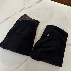 Lululemon Black Yoga Align Leggings (2 pair)